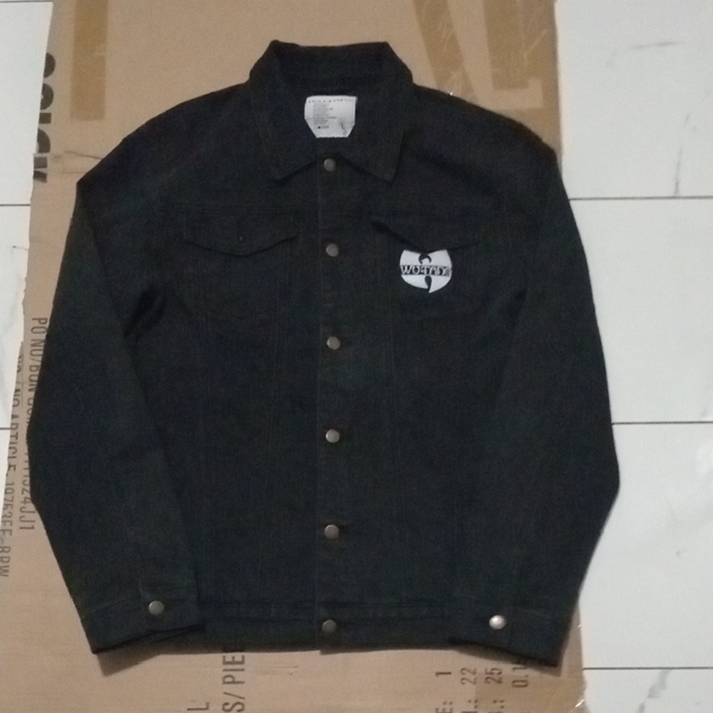 Wu-Tang Clan(Wu Wear) FOREVER  Black Denim Jacket L